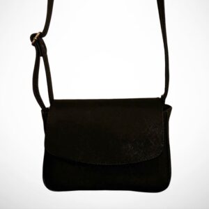 redesignet liten skulderveske i svart
